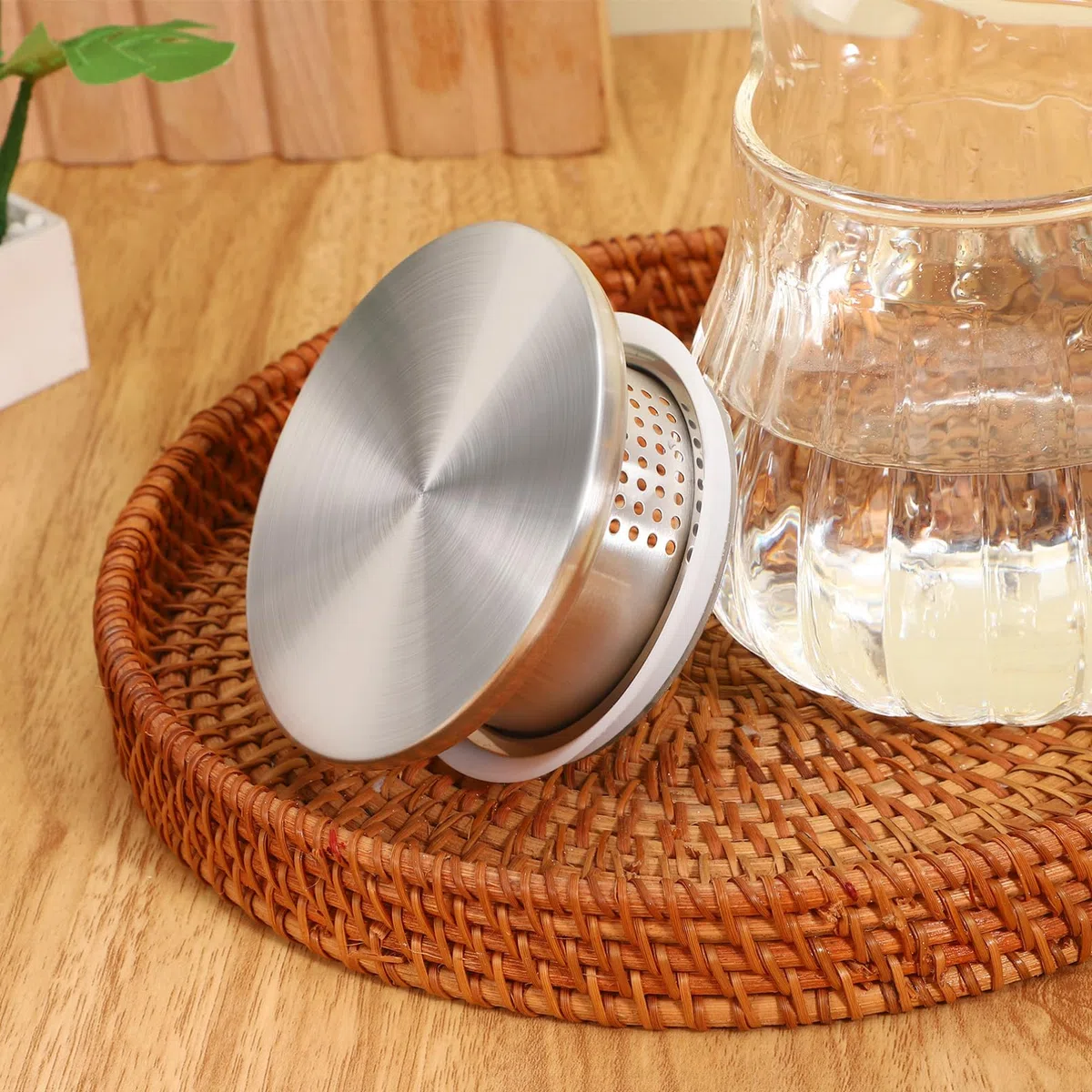 DOITOOL 3 pezzi Coperchio Della Caraffa Impermeabile Inox Coperchio Di Jug Freddo Con Doppia Uscite Per Facile Versare Accessorio Pratico Per Ristoranti E Case