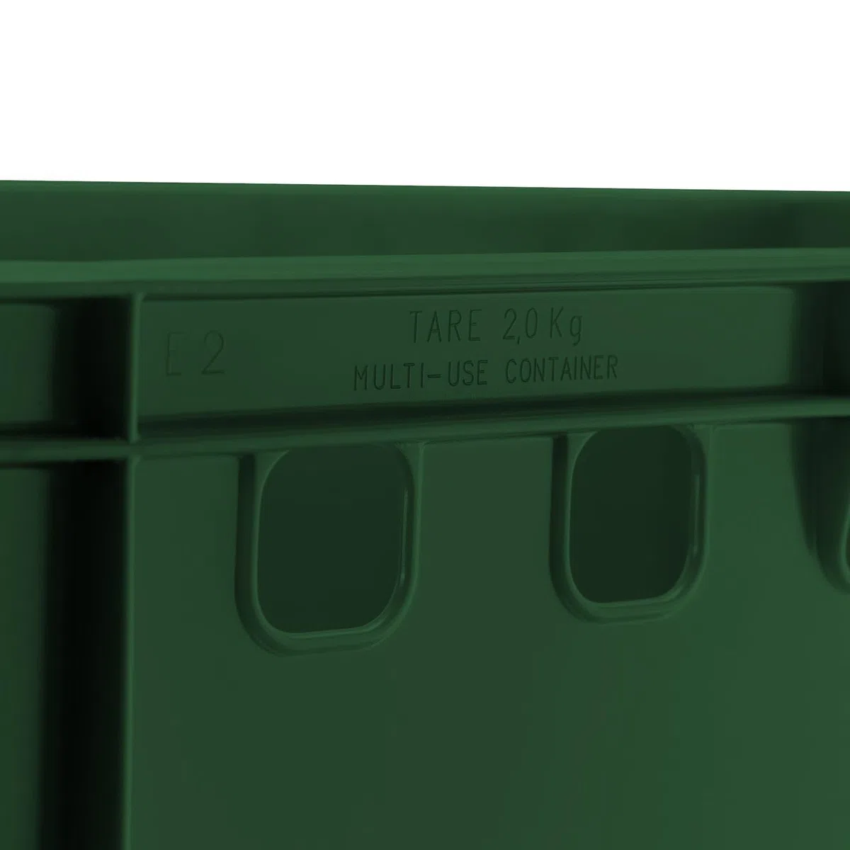 BURI 5 x casse per macellai, E2, 60 x 40 x 20 cm, per alimenti, robuste, impilabili, universali Eurobox dalla Germania (verde scuro)