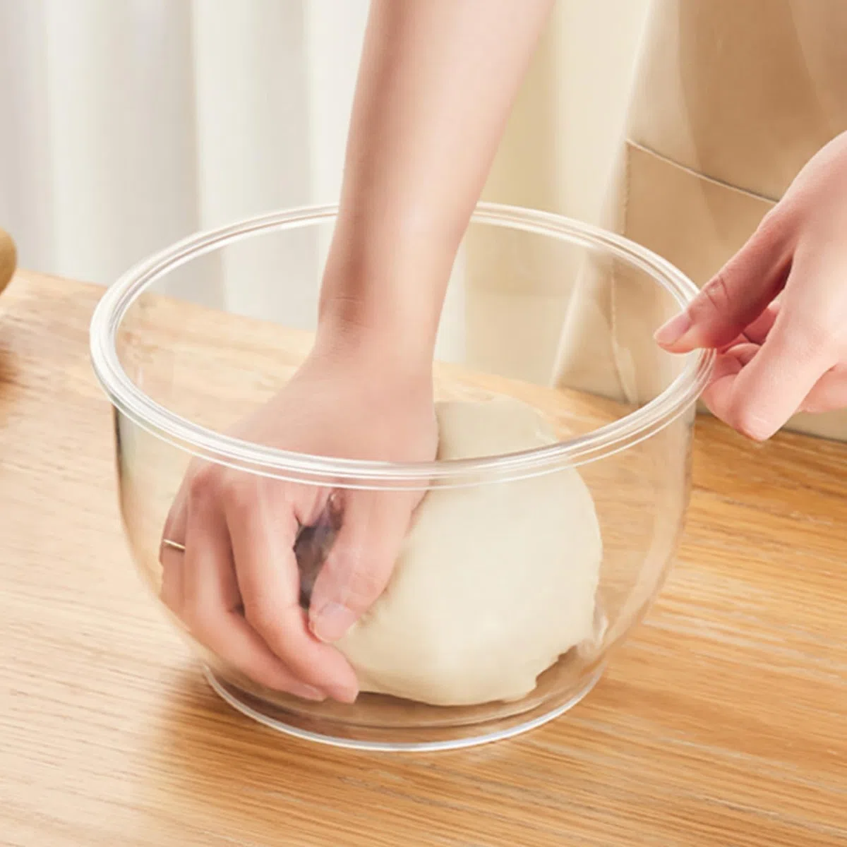 Ciotola per impasto, impilabile, riutilizzabile, per la lievitazione della pizza, contenitore con coperchio per forniture per la cottura del pane, contenitore per lievitazione 'impasto