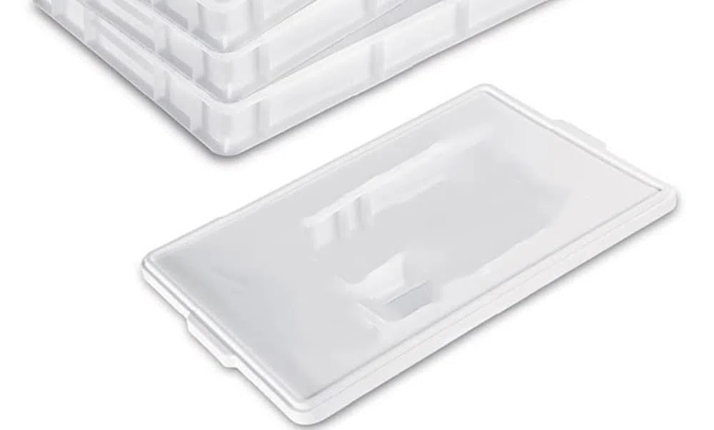 Cassetta con Coperchio portaimpasti palline Pizza Pane panette 60x40x7 certificata per alimenti VASCHETTA DA FRIGO litri 12 professionale impilabile sovrapponibile PIZZERIA CASEIFICI