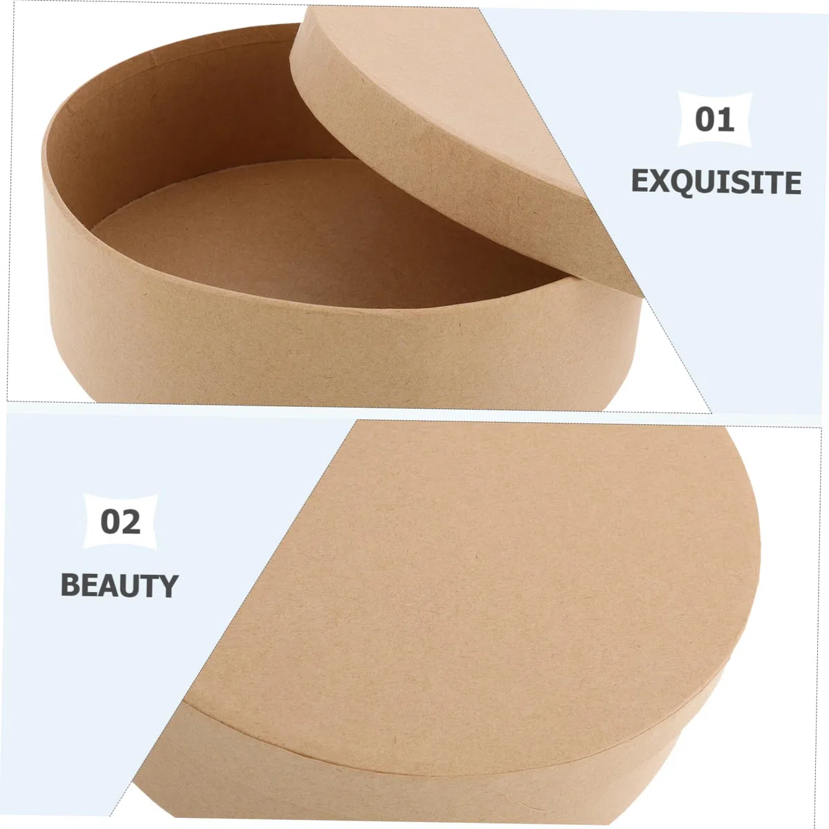 Scatole Tonde Di Carta Con Coperchio Set Da 3 Pezzi Per Fai Da Te Confezioni Regalo Biscotti e Caramelle Confezionamento Creativo Per Regali e Conservazione Domestica