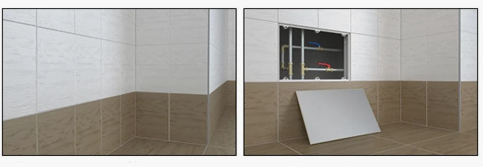 Porta per botola d’ispezione, piastrellabile magneticamente 400 x 250 mm.