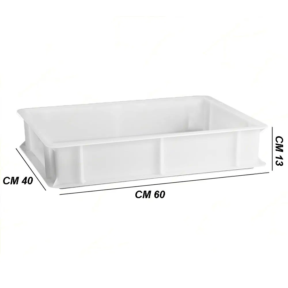 Cassetta con Coperchio portaimpasti palline Pizza Pane panette 60x40x13 certificata per alimenti VASCHETTA DA FRIGO litri 24 professionale impilabile sovrapponibile PIZZERIA CASEIFICI