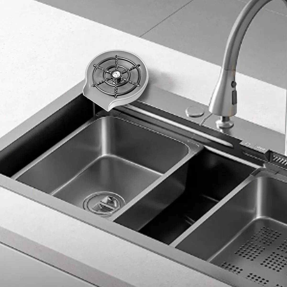 - Sciacquatrice ad alta pressione, in per lavello da cucina | Pulitore di tazze in acciaio , bottiglia di acqua detergente automatica per cucina, bar, lavello