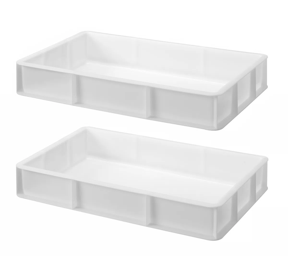 HENDI Cassetta per lievitazione pizza e pane GN 1/1, contenitore per alimenti impasto, impilabile, senza coperchio, cassetta portaimpasto, senza BPA, 530x325x(H)90mm, HDPE
