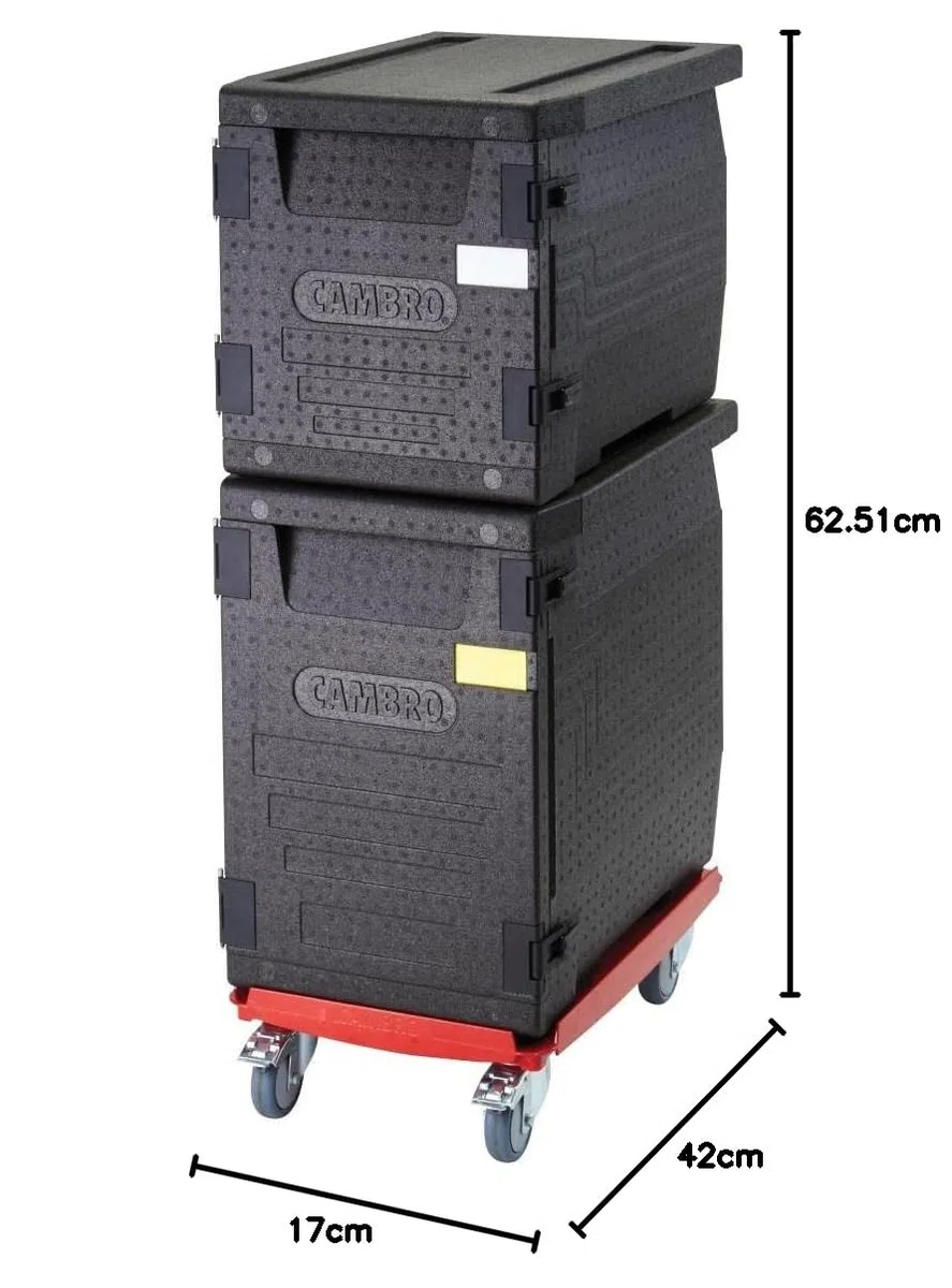 Cambro CD3253EPP158 Camdolly si adatta a tutti i Cam GoBox, rosso