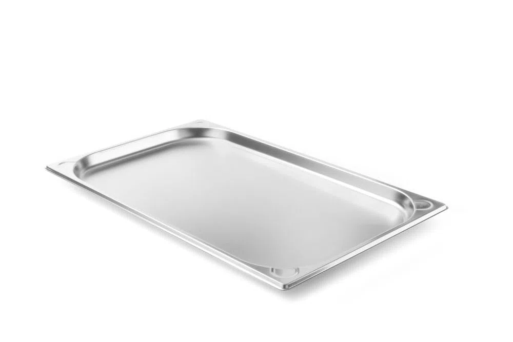 HENDI Contenitore Gastronorm GN 1/1, Kitchen Line, resistenza termica -40 °C a 250 °C, 2,5L, 530x325x(H) 20mm, acciaio inox