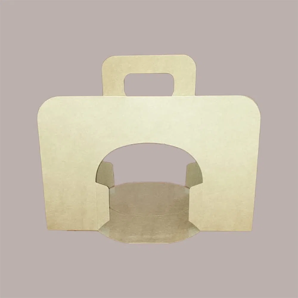 Lucgel Scatola Astuccio Porta Colomba Pasquale da 750g in Carta Marrone Strip 265x190H215mm - 20 pezzi -