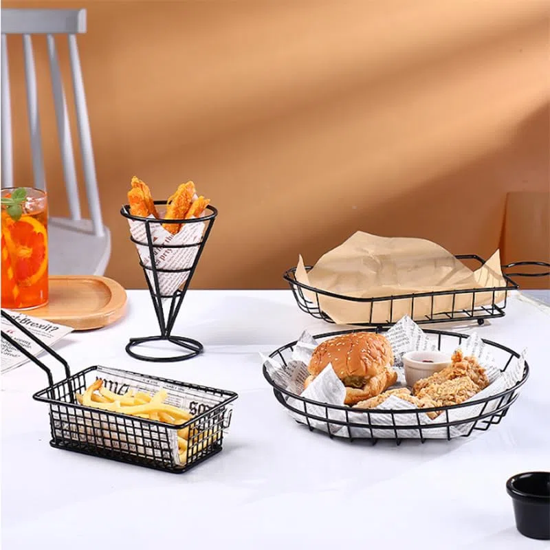 Supporto per Patatine Fritte, 4PCS Cuoppo per Fritti Porta Coni per Fritti Conico Stand per Patatine Fritte Finger Food Contenitori Supporto Conico per Patatine Fritte Supporto per Spuntini