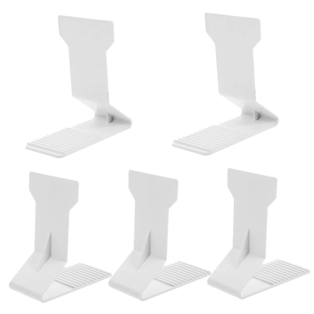 Supporto per Scaffalature Magnetico in Plastica 5 Pezzi 100x45x110mm Antiribaltamento per Espositori di Alimenti Confezionati in Negozi e Supermercati