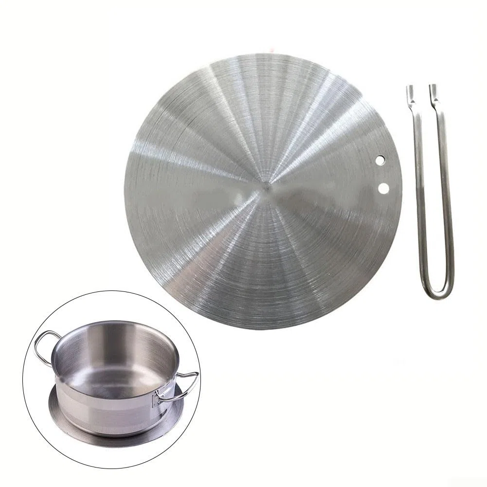 Piastra per diffusore di calore Piastra a induzione in acciaio inox Adattatore per diffusore a induzione elettrica Piastra convertitore a induzione (E)