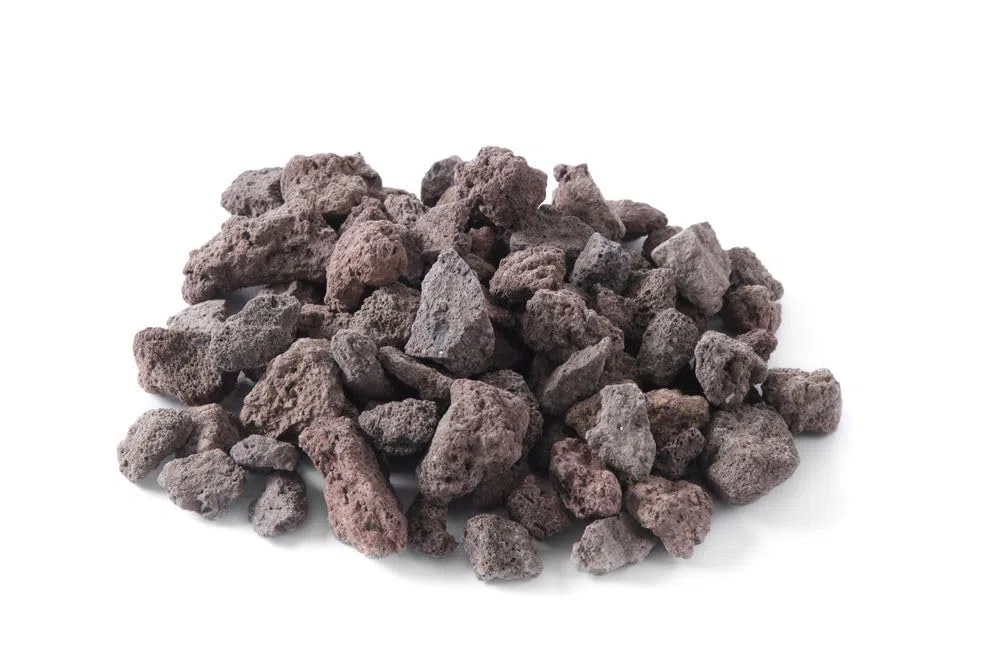 HENDI Pietra lavica, Grosso/Grande, per Diversi Tipi di Griglie e Barbecue a Gas, Roccia Vulcanica Naturale, Pietra Refrattaria, Confezione da 5 kg