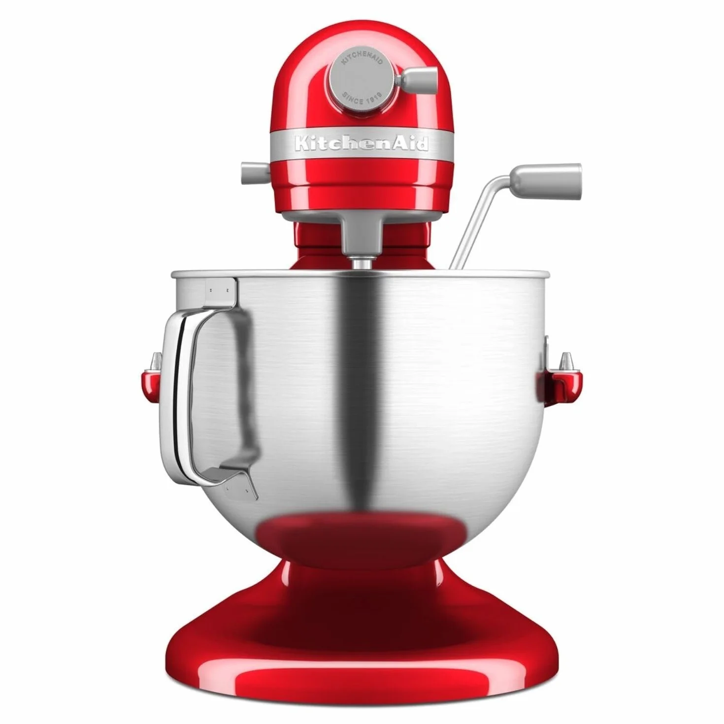 KitchenAid Robot da Cucina - Artisan - Robot da cucina multifunzione con ciotola sollevabile - Con 5 accessori in acciaio inox - 6,6L - Rosso mela