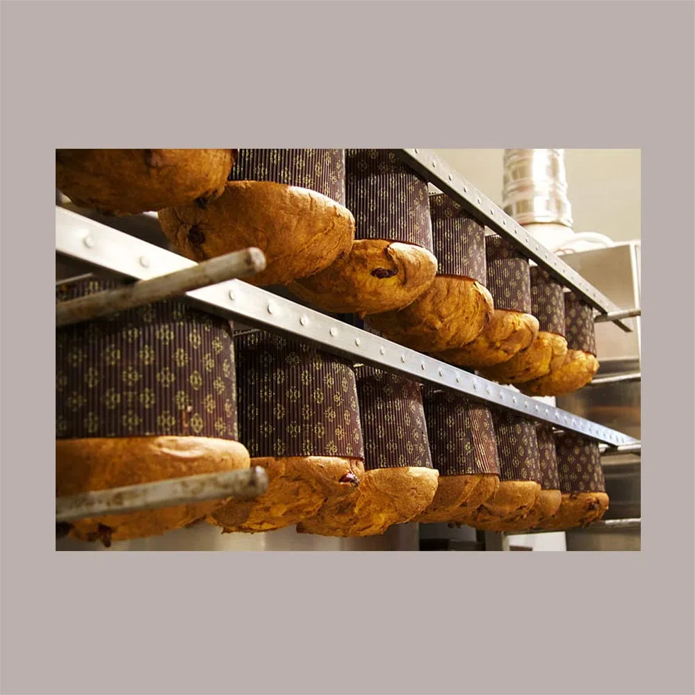 Lucgel Saccotto Borsa in Carta Avana con Cordini Porta Panettone 200x200H335mm - 10 pezzi -