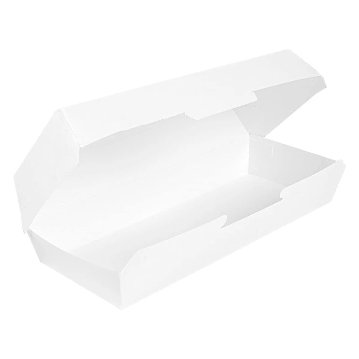 50 unità – Scatole "Panini" 'Thepack' 230 G/M2 26,5 x 12,2 x 7 cm bianco cartone ondulato Nano-Micro