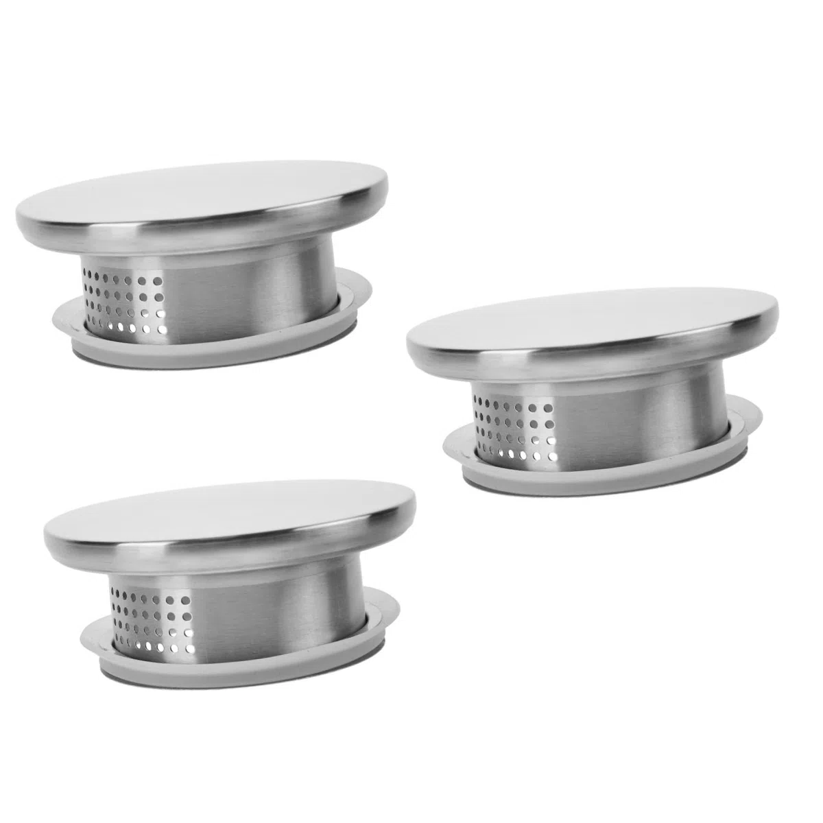 DOITOOL 3 pezzi Coperchio Della Caraffa Impermeabile Inox Coperchio Di Jug Freddo Con Doppia Uscite Per Facile Versare Accessorio Pratico Per Ristoranti E Case