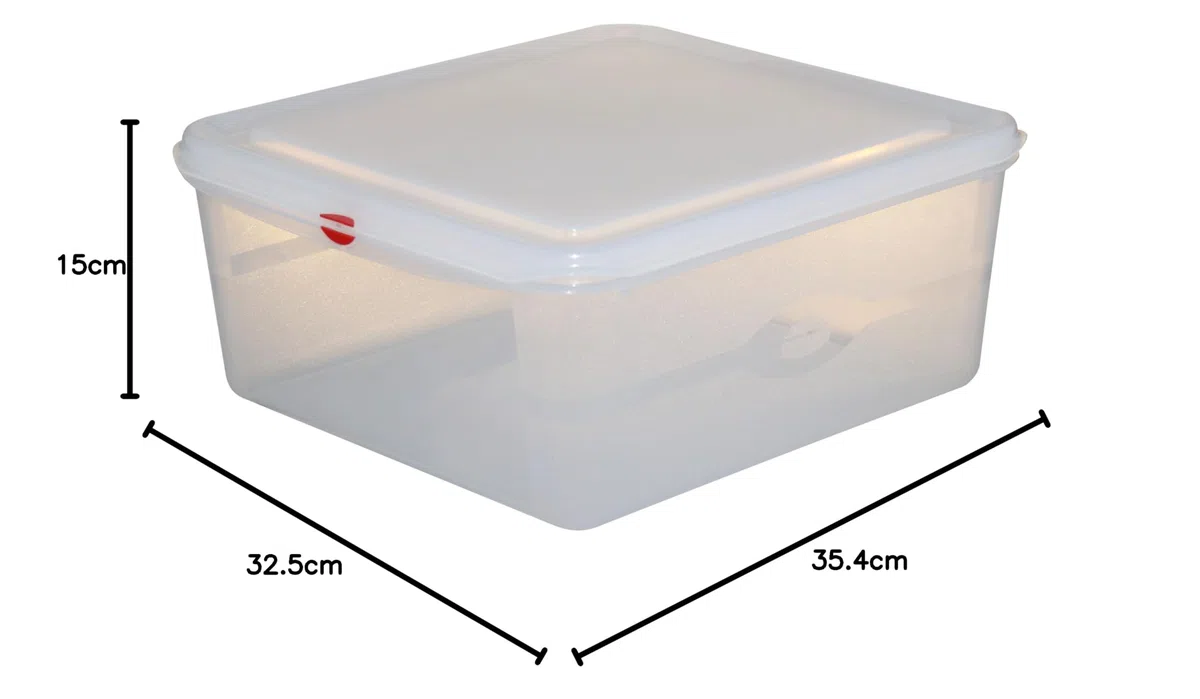 METRO Professional Contenitore per alimenti GN 2/3, 150 mm, polipropilene, con coperchio