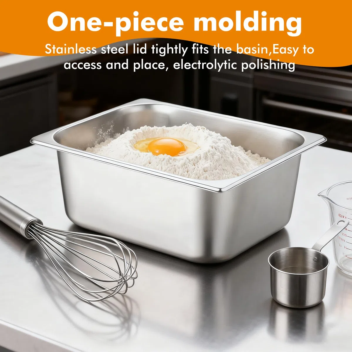 SUNOYA Contenitori Acciaio Inox, Contenitori In Acciaio Inox Con Coperchio E Fori Forati, Tavolo A Vapore In Acciaio Inossidabile, Acciaio Con Coperchio Per Lavare E Conservare Gli Alimenti