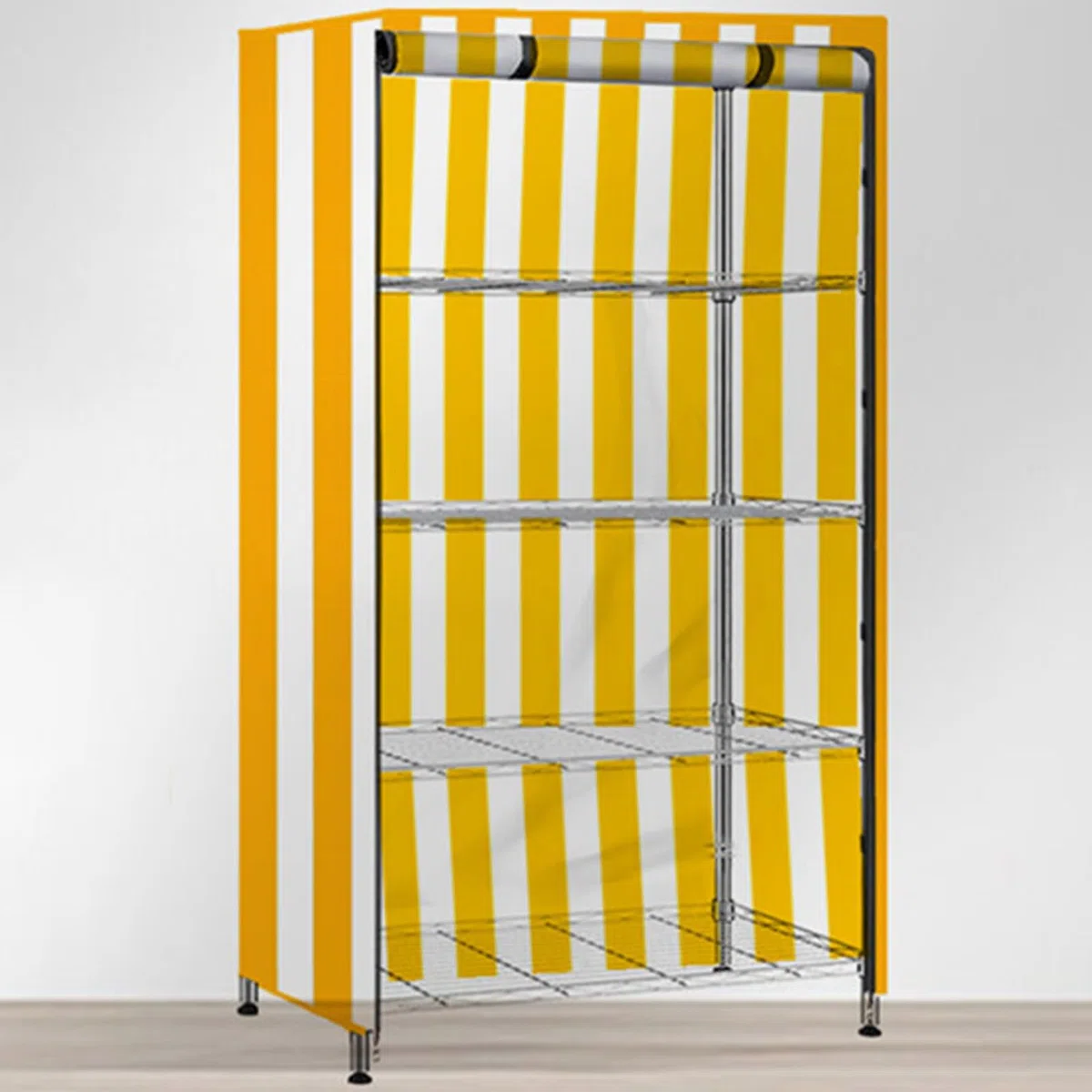 Copertura Impermeabile per Scaffali | Copertura Protettiva per Scaffali Metallici | Rivestimento Resistente 210D Impermeabile Antipolvere per Dispensa Cucina Garage Armadio Interno ed