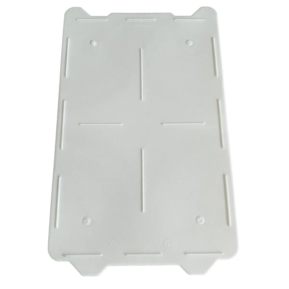 Mobil Plastic Cassa Chiusa in plastica per Alimenti sovrapponibile e impilabile capienza 65 Litri con Manici - Colore Bianco