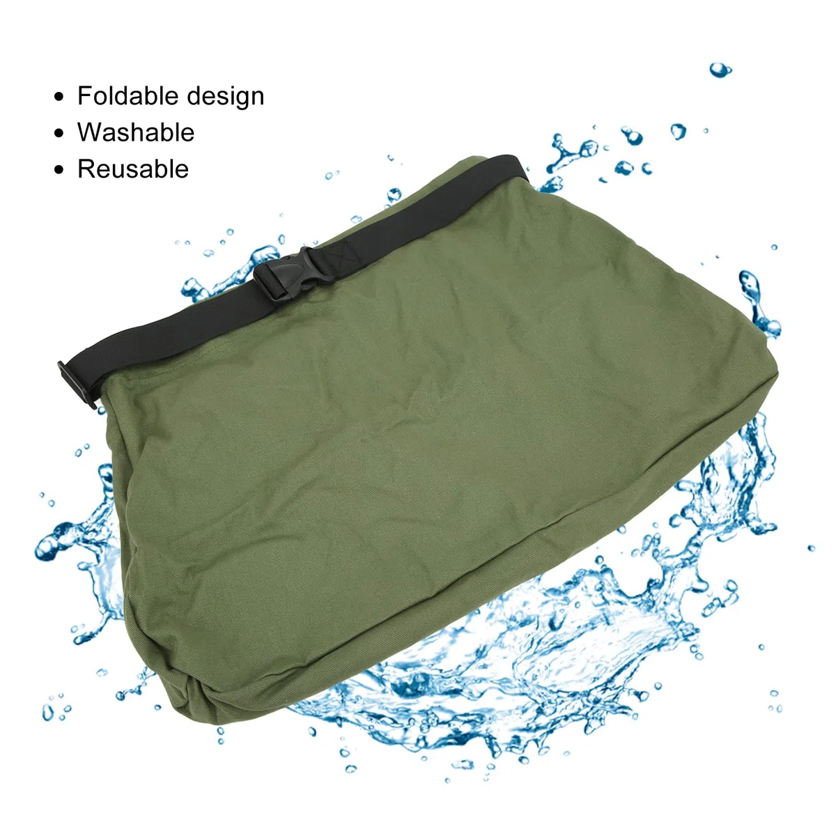 SOONHUA Borsa per foraggiamento, borsa per funghi, design a vita in tessuto Oxford, pieghevole, lavabile, riutilizzabile, per conservare frutta e foraggiamento